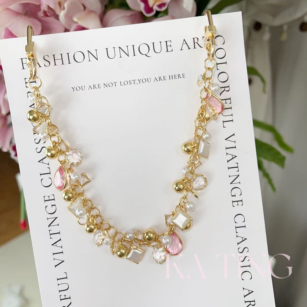 卡庭 尤米饰品精致百搭手机链    361