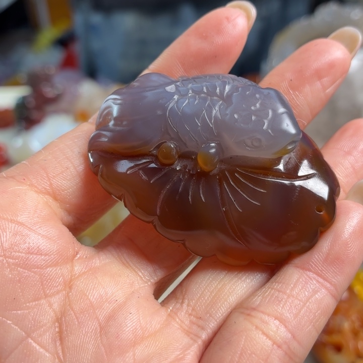 玛瑙/玉髓未镶嵌吊坠(不含链)