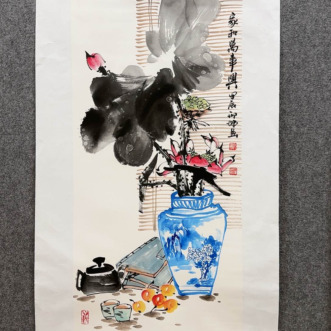 国画邢坤老师手绘作品