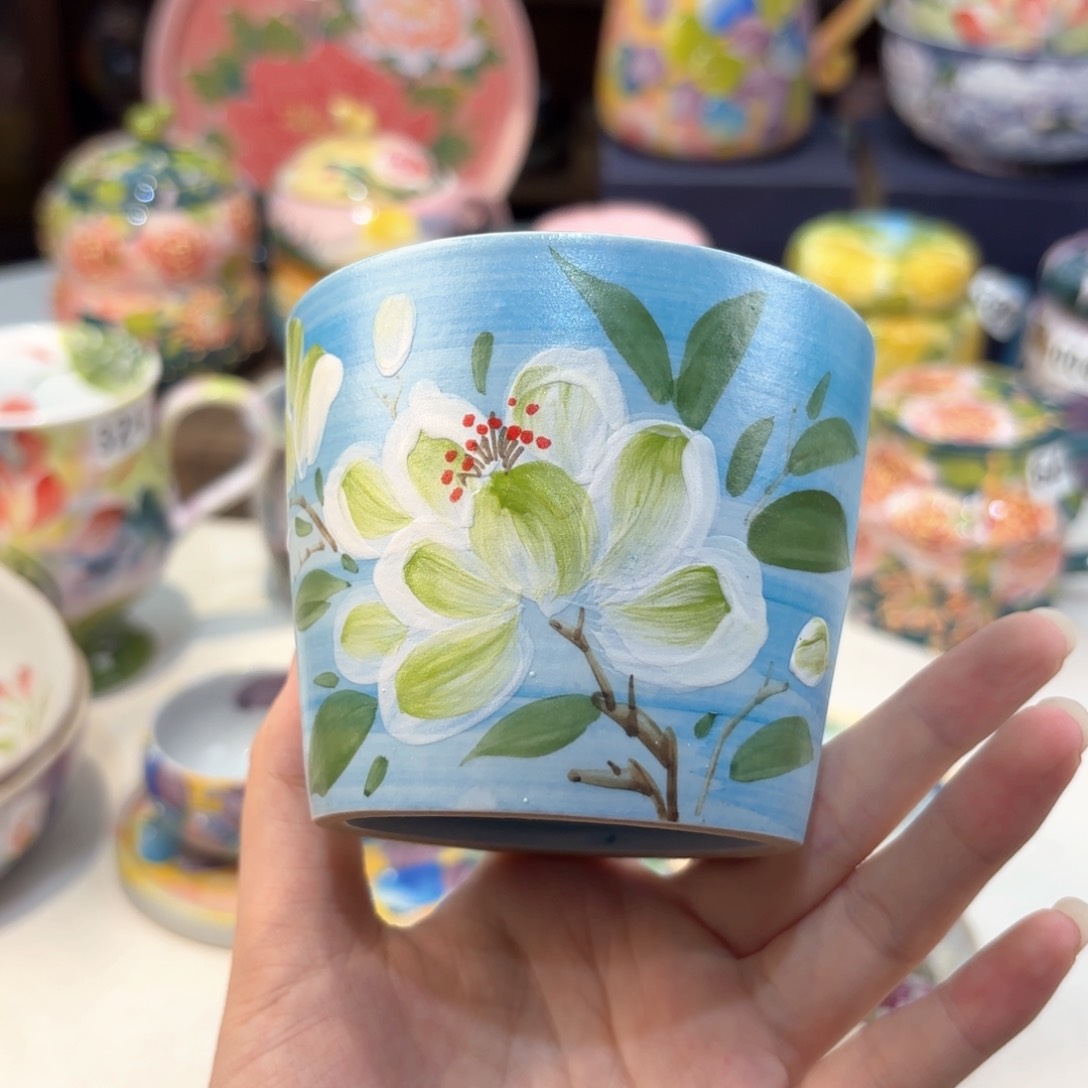 景德镇手绘高温釉下彩陶瓷茶具