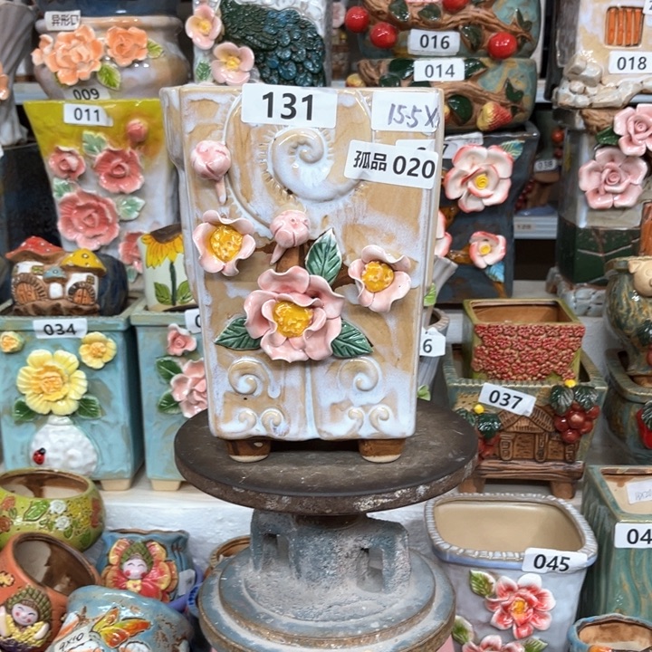 紫砂花盆粗陶材质多肉花盆