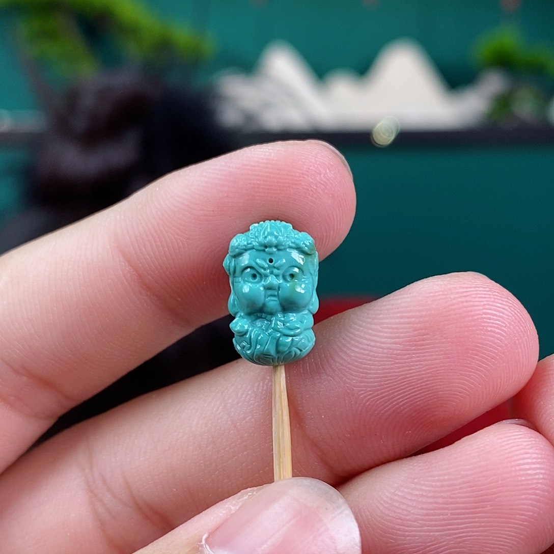 绿松石珠宝奇石未镶嵌陌**芝