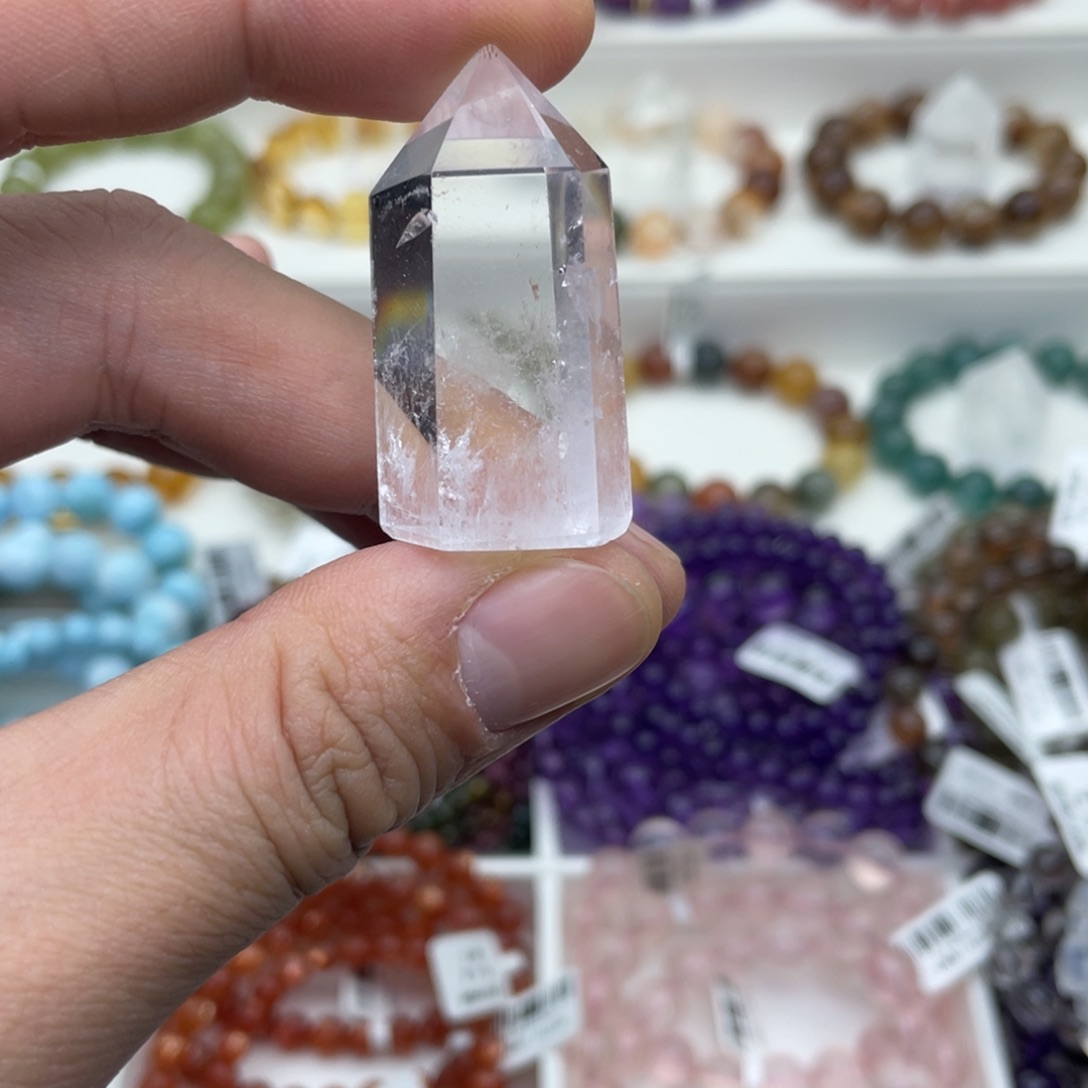 手链水晶未镶嵌白水晶晶柱