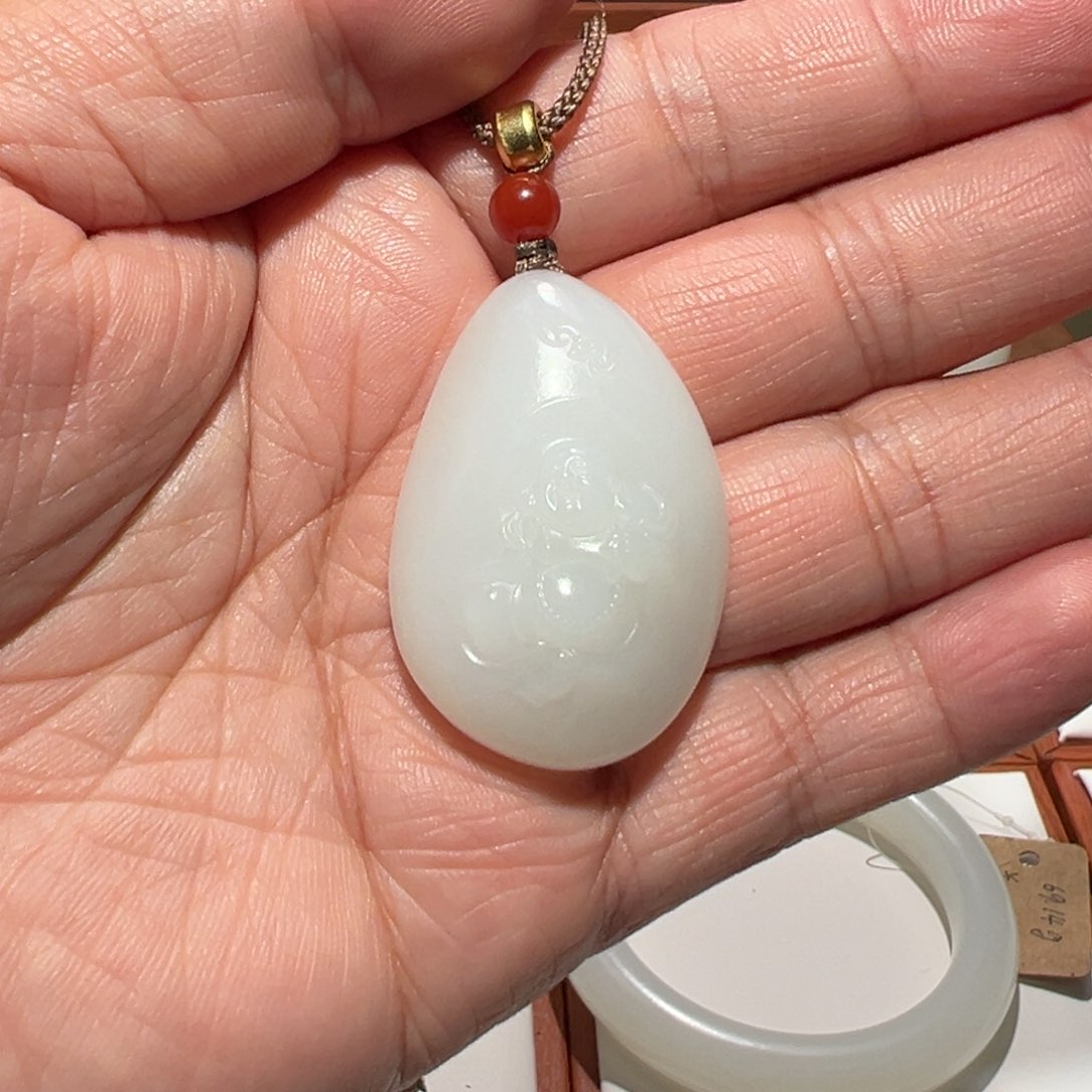 和田玉（白玉）颈饰未镶嵌