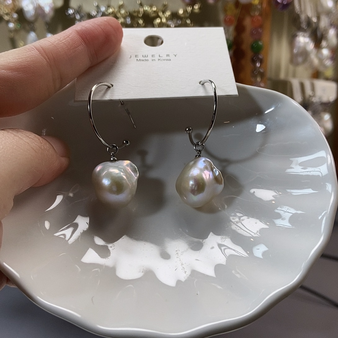 合金颈饰淡水珍珠特价耳饰4629