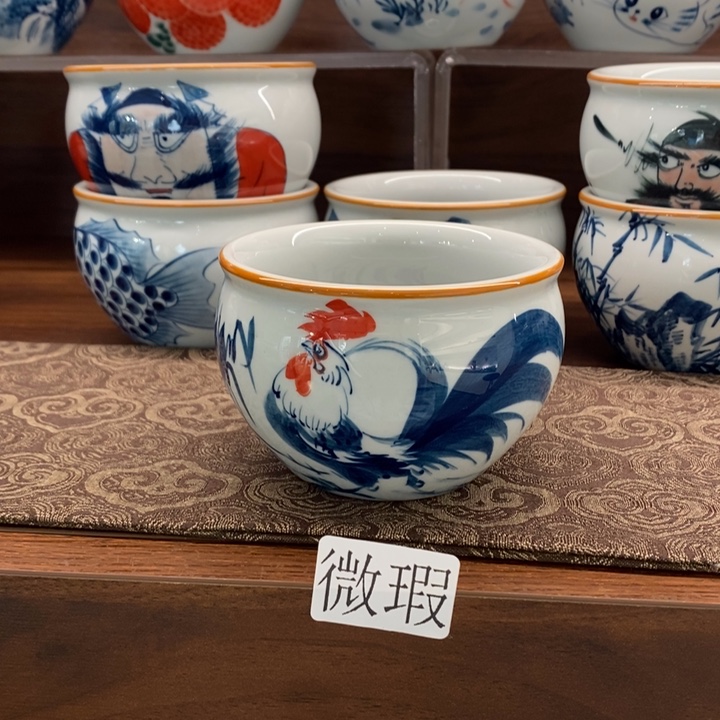 釉下老陶泥手工绘制