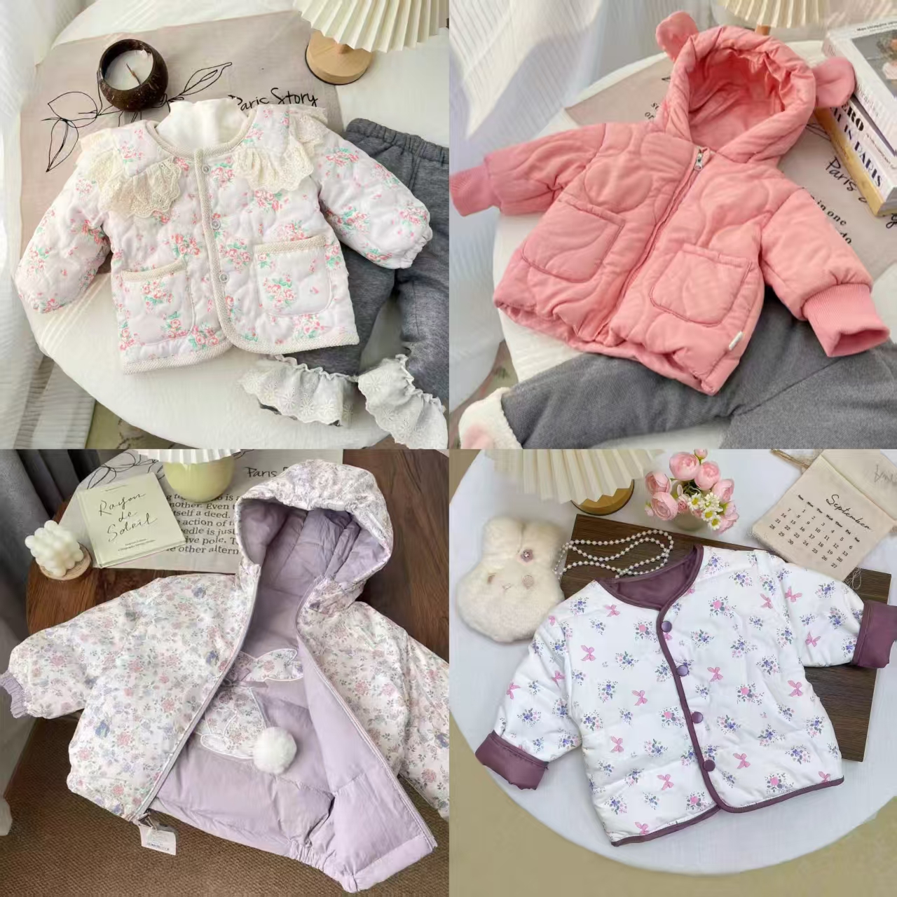 【断码】童童装组合冬季外套加厚保暖儿童棉袄SJ-N-D04