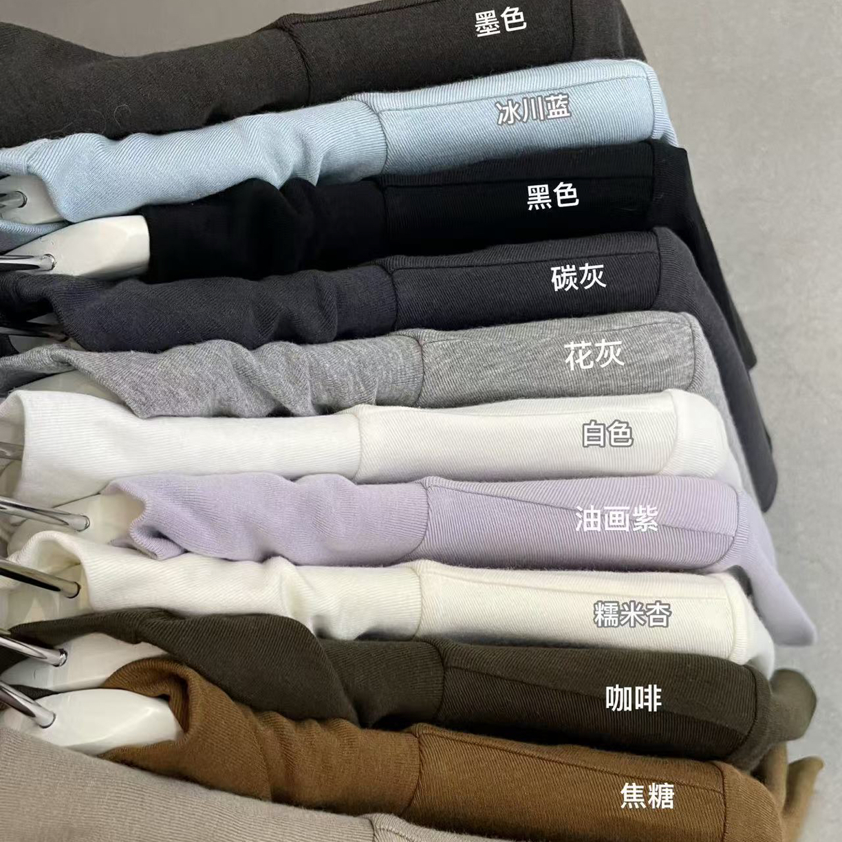 【ENXI】冬季新款女款半高领长袖磨毛打底T恤3478