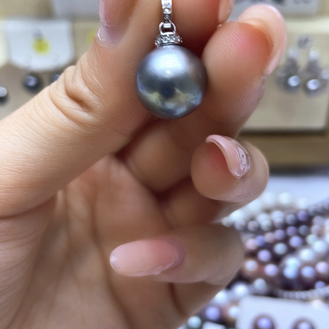 海水珍珠颈饰银S925镶嵌