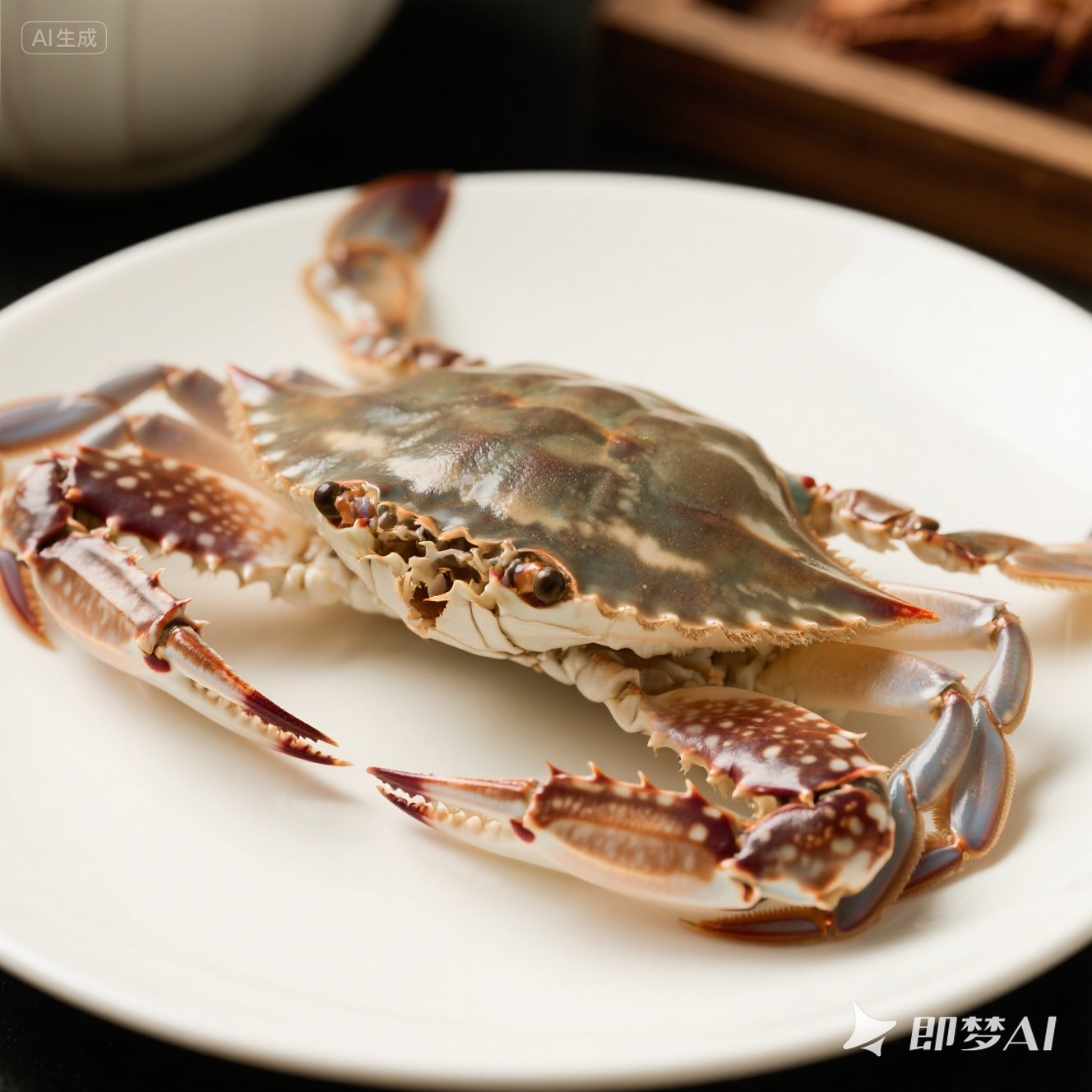 三角梭子蟹二母蟹姑娘蟹肉多膏多 到家不包活 个别缺腿 一份三斤（每只2～4两）规格可选 【保鲜不保活】