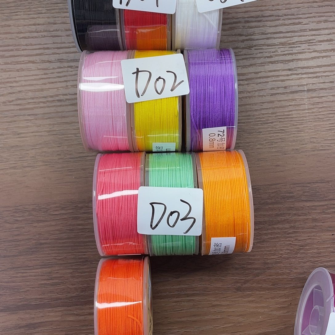 爱***黑聚酯纤维01玉线10色