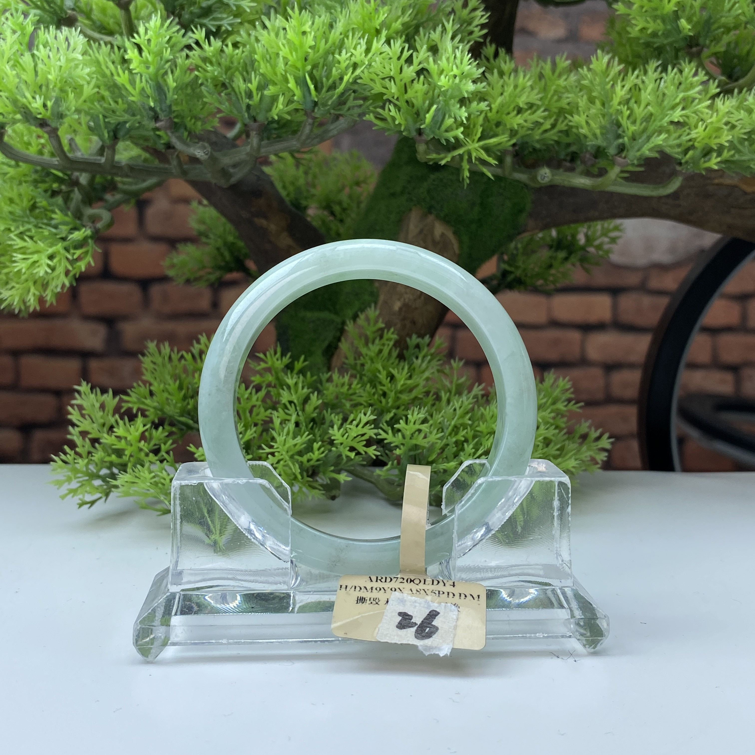 57.6【刀客砍价王】心心天然缅甸A货翡翠手镯P26