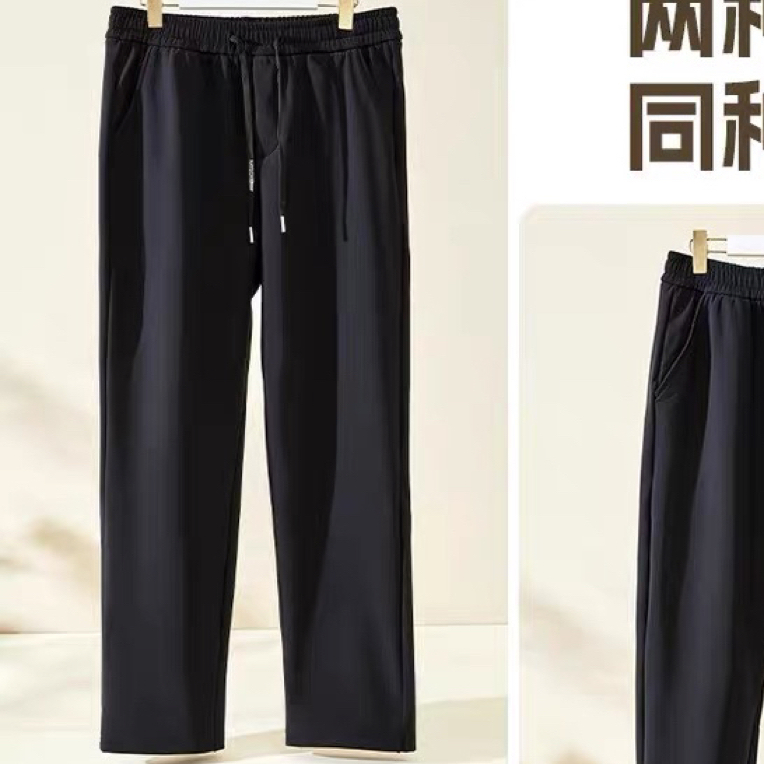 999-31冬款加绒运动裤宽松直筒休闲裤加绒加厚休闲裤松紧腰更舒适