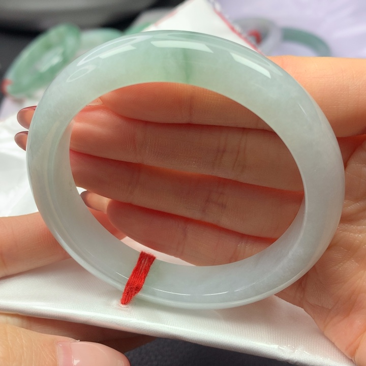 翡翠手镯未镶嵌57正圈