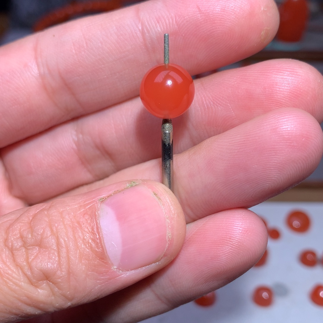 南红玛瑙10.5圆珠未镶嵌