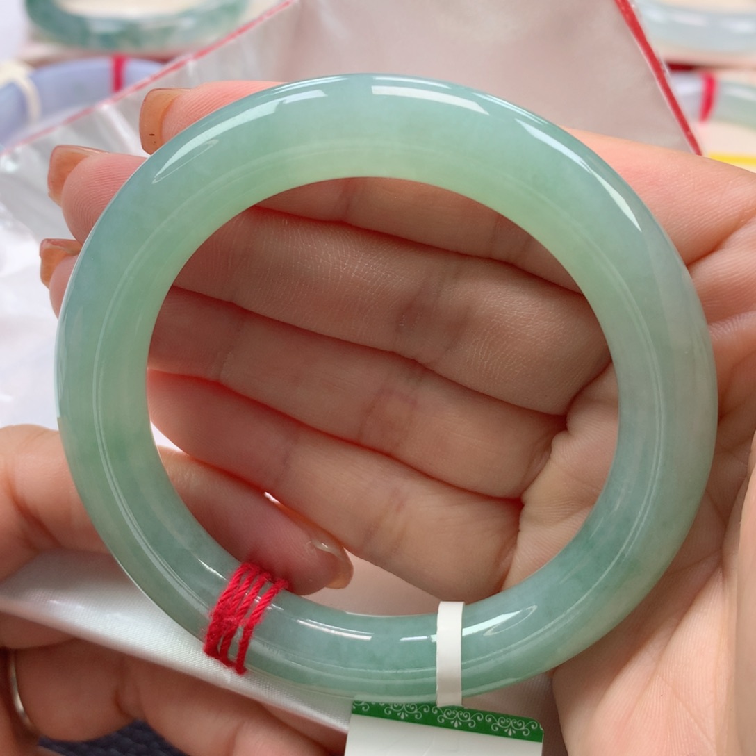 未镶嵌手镯翡翠缅甸天然翡翠57圈
