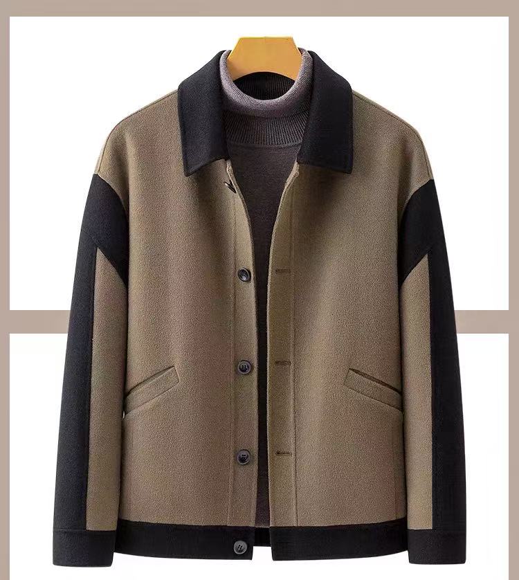 {羊毛1-3号}男士精品羊毛夹克单西羊毛大衣