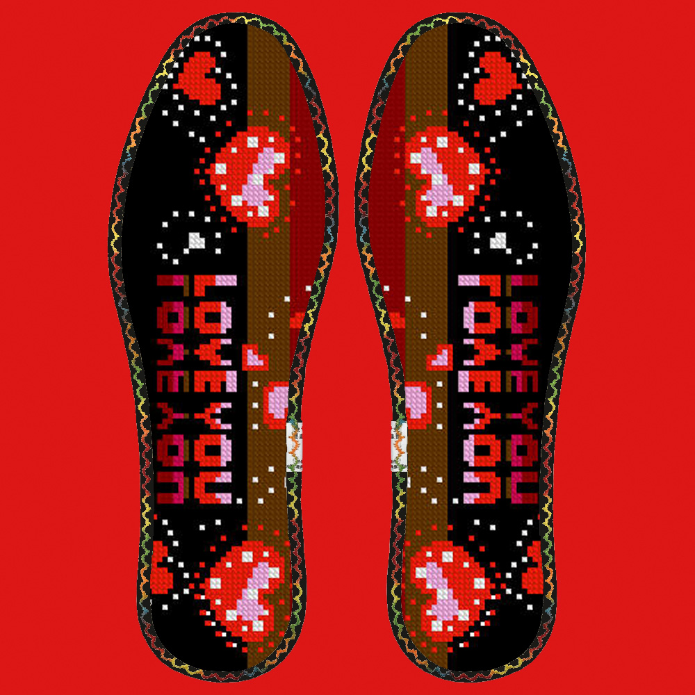 （8662)微瑕小格十字绣鞋垫套装现货现发（粉丝福利）