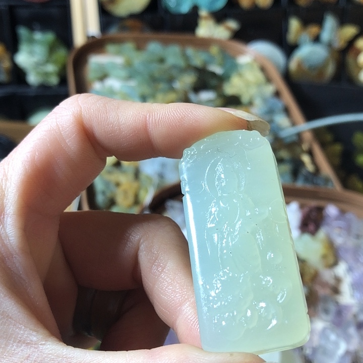 岫玉未镶嵌岫玉挂件