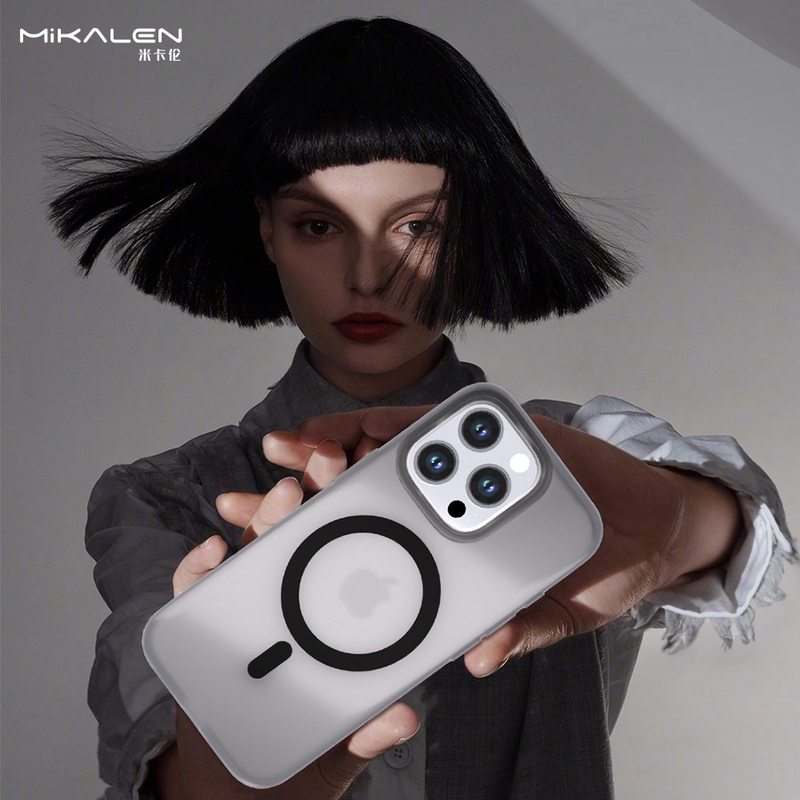 米卡伦润玉超薄手机壳适用苹果iphone16pro/15promax带磨砂防摔