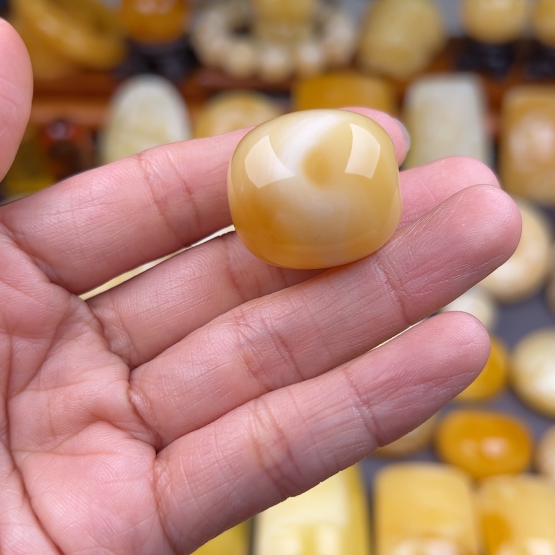 琥珀裸石未镶嵌纯天然琥珀蜜蜡无优化