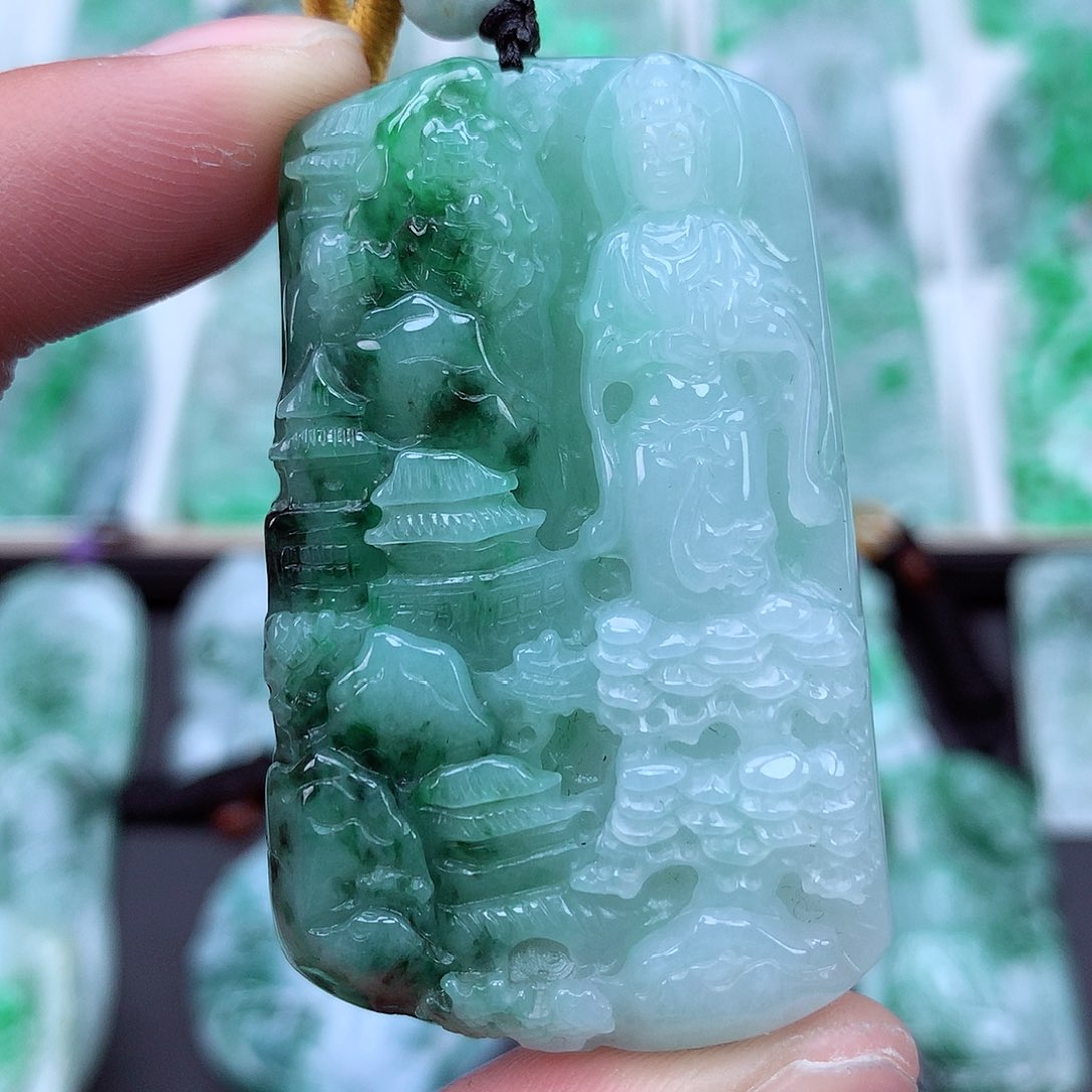 翡翠颈饰未镶嵌翡翠吊坠