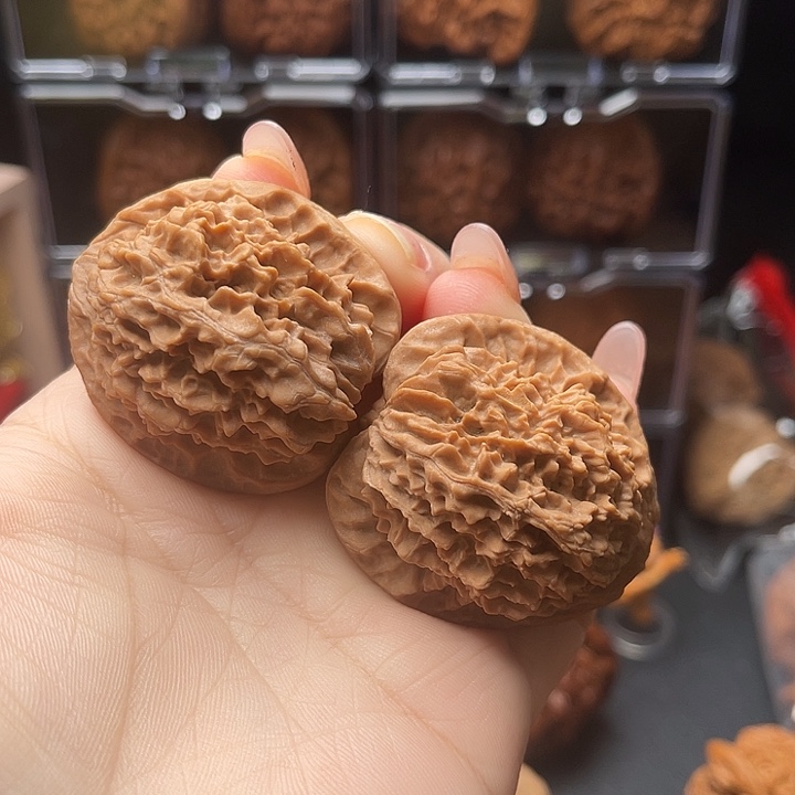 吊坠文玩核桃老款灯笼39全品