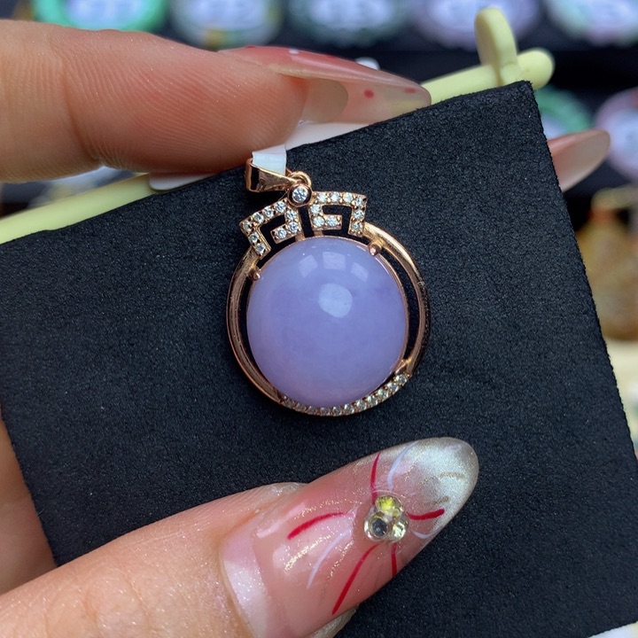 翡翠手链银S925镶嵌翡翠