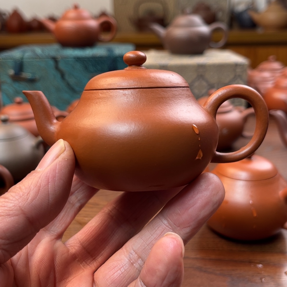 紫砂茶壶?****香全手朱泥君德壶