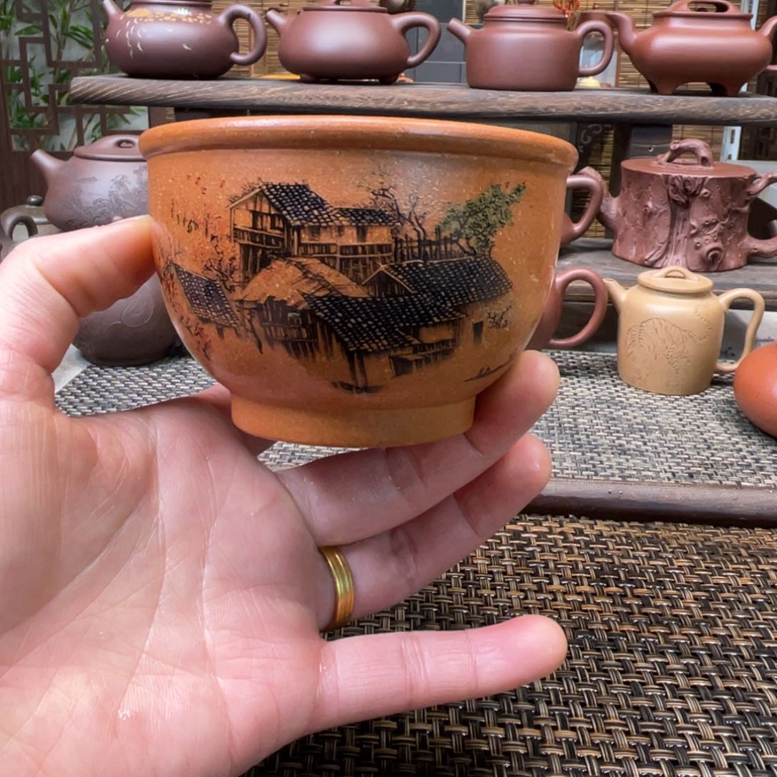 紫砂茶壶宜兴原矿紫砂手工制120