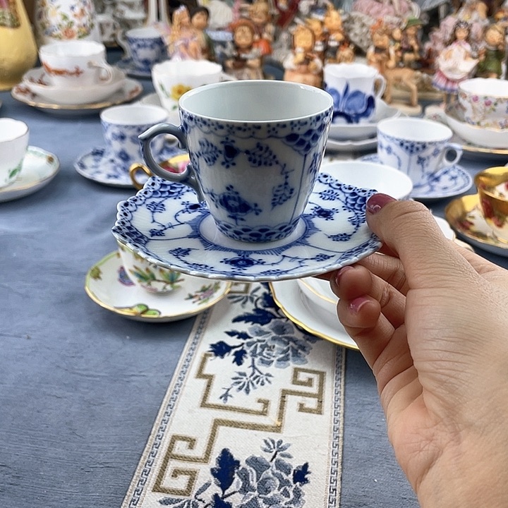 中古欧瓷瓷器小房子