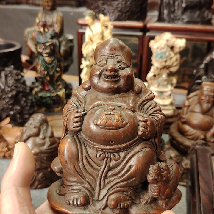 鼎***堂竹老竹雕罗汉摆件