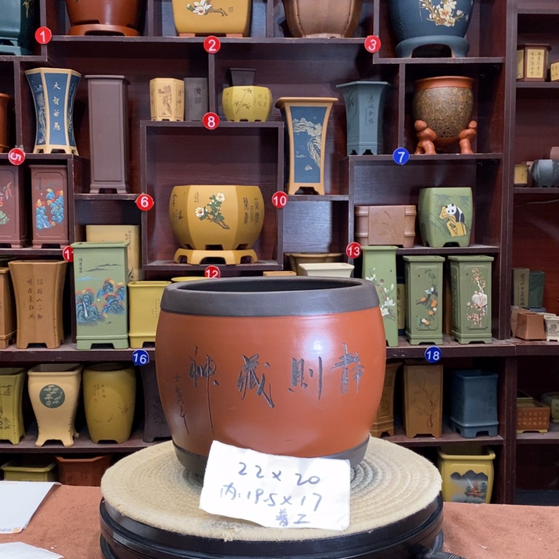 紫砂花盆紫砂花盆