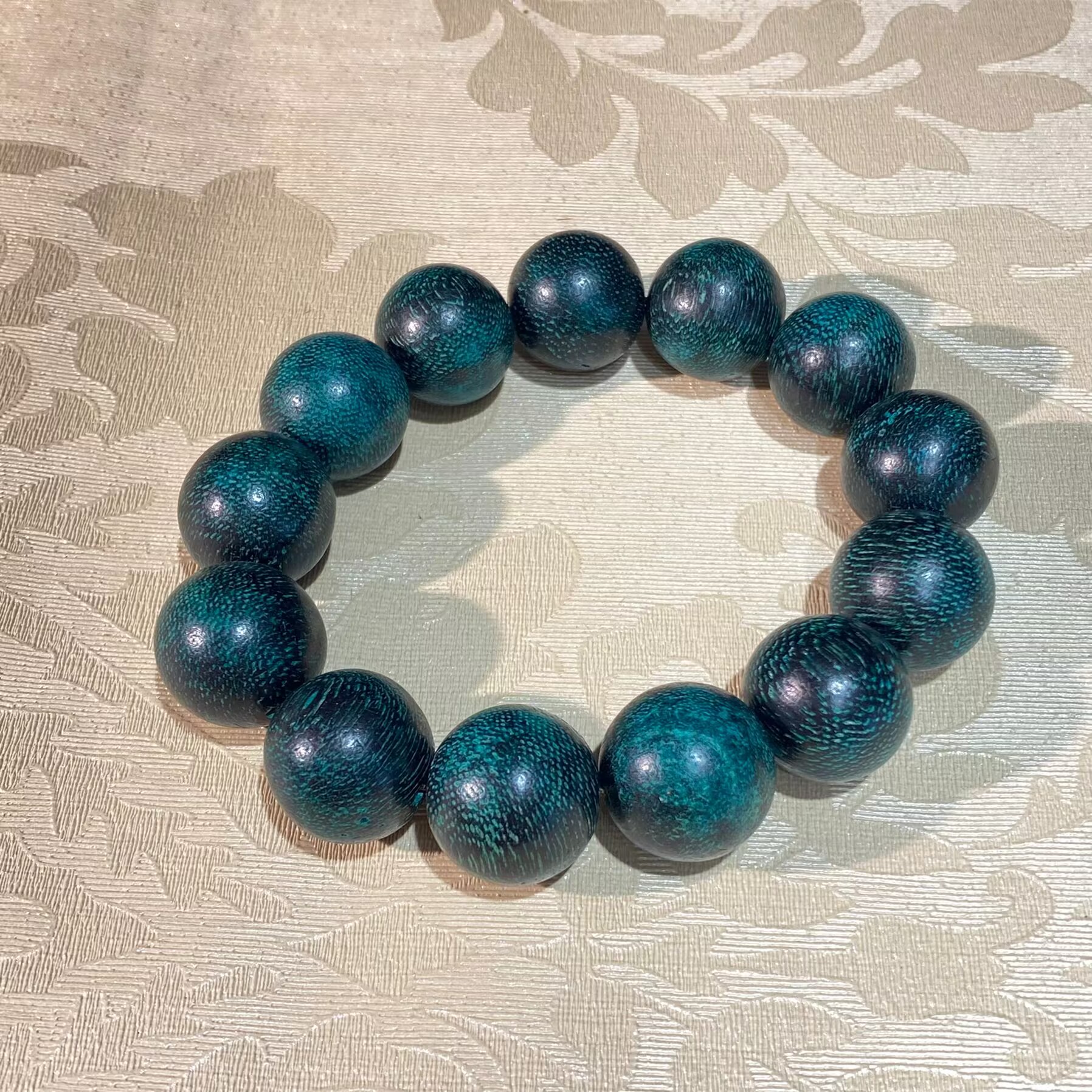 非金属珐琅手链 K6333  精美绿色圆珠珠手链