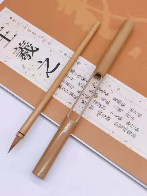 仿秦狼毫老毛料行囊笔小楷书法毛笔专业级书写工具