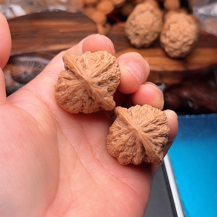 桃核把件核桃密纹儿35