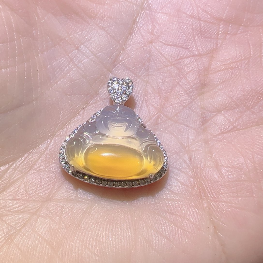 玛瑙/玉髓颈饰银S925镶嵌