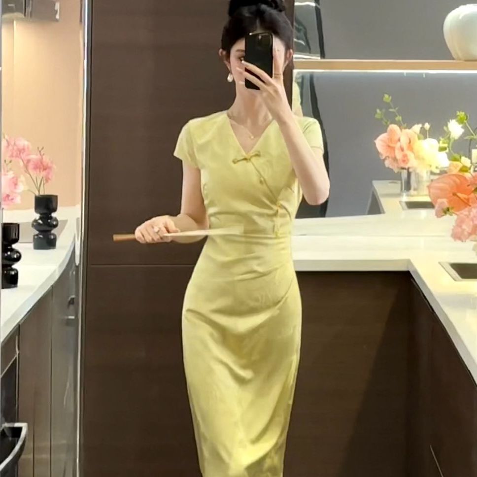 【吾昧】【玉娆】【周粥】气质收腰连衣裙预JJX4LYQ2885