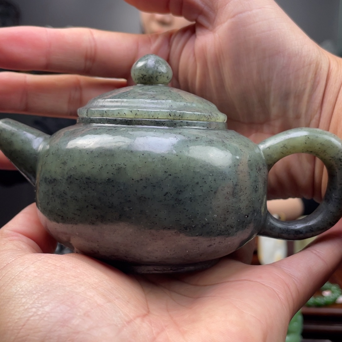未镶嵌和田玉挂件和田玉茶壶未镶嵌