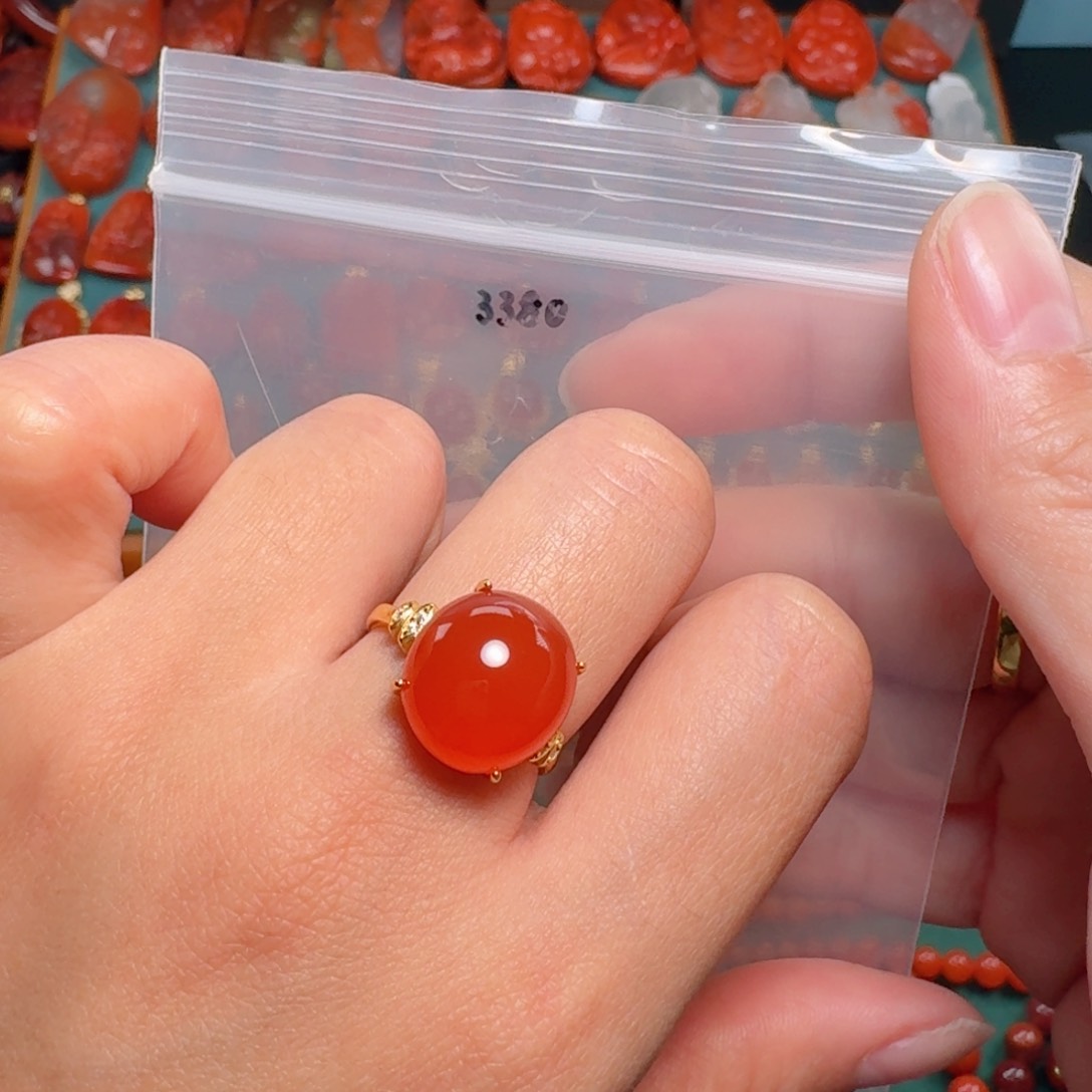 南红玛瑙南红银S925镶嵌