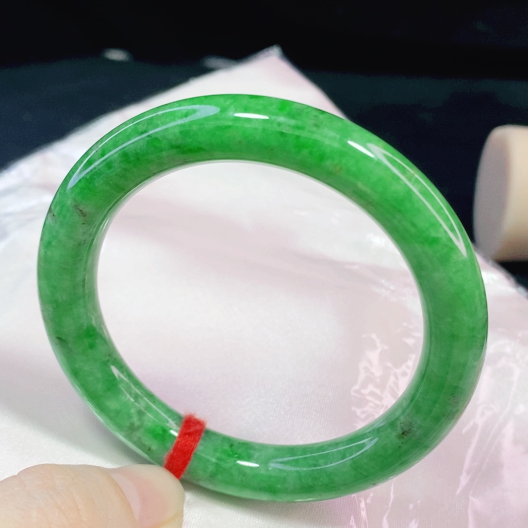 未镶嵌手镯翡翠54圆镯