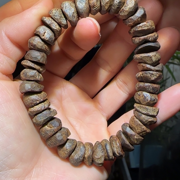 沉香手串海南老白棋沉水树丁手串16.7克