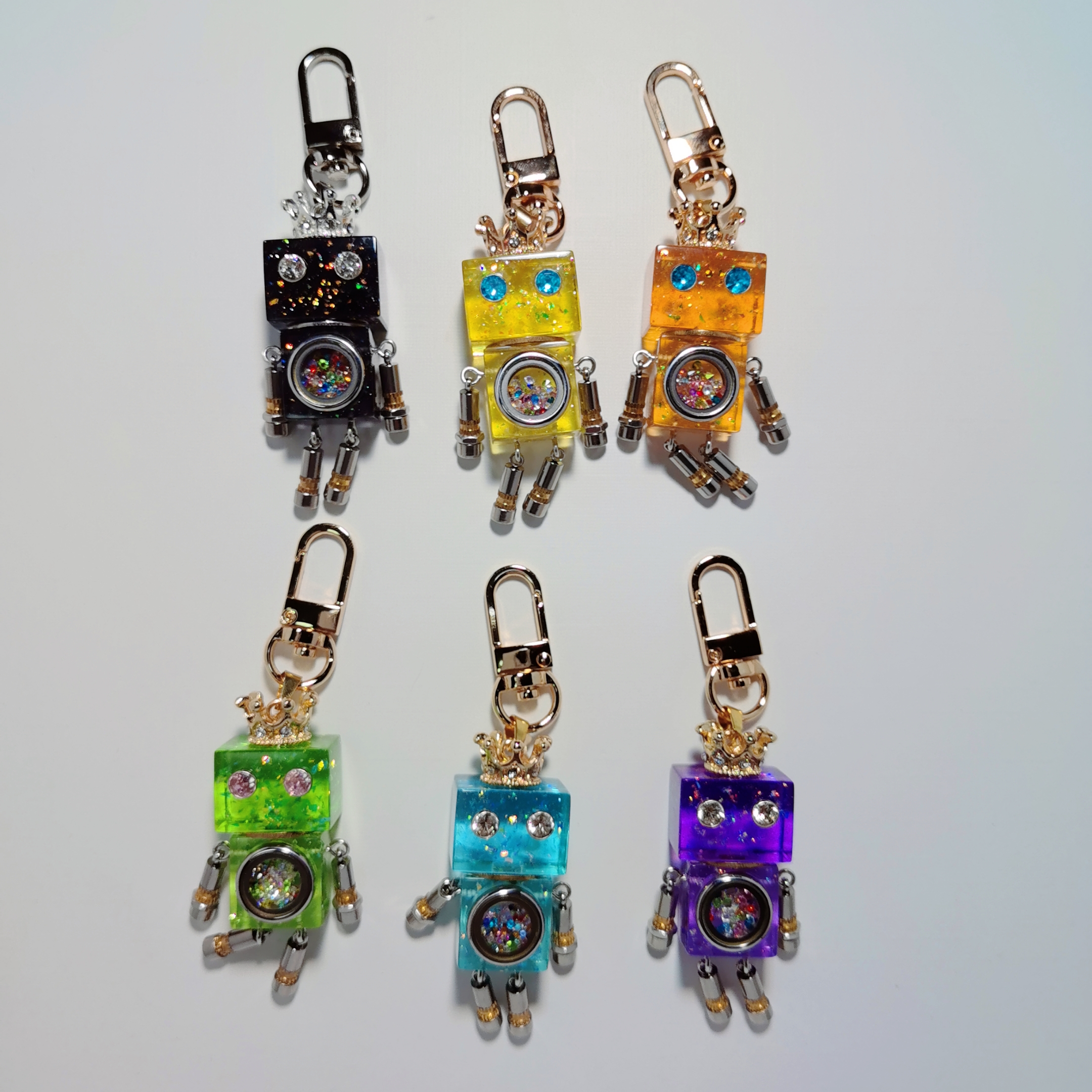 不锈钢树脂吊坠 双11大促，朋克机器人项链挂饰-欧箔系列