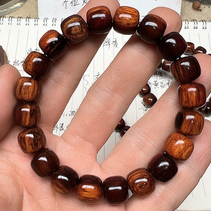 降真香手串/手链海南红降1011老型虫漏