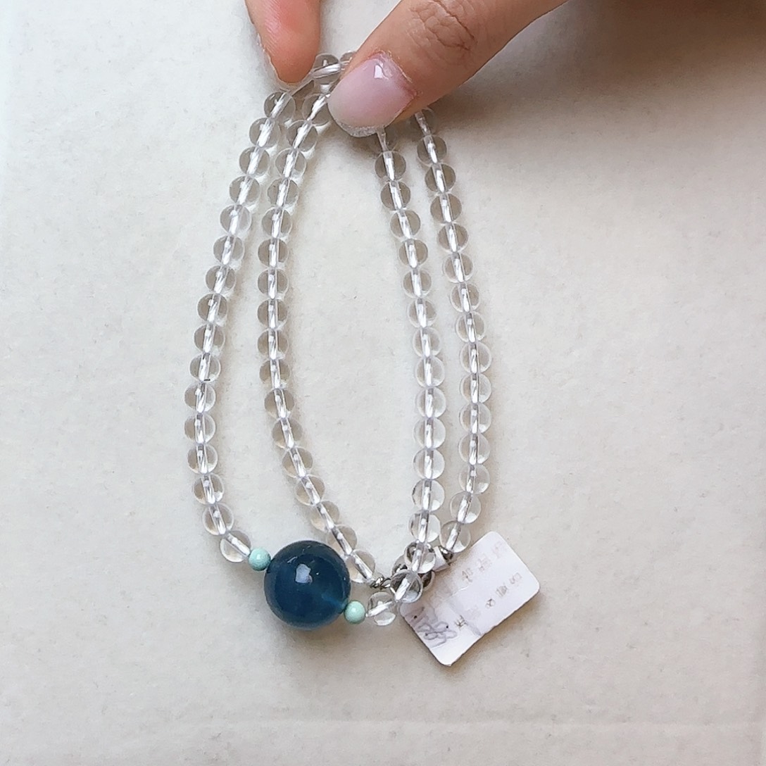 水晶颈饰未镶嵌大气上档次