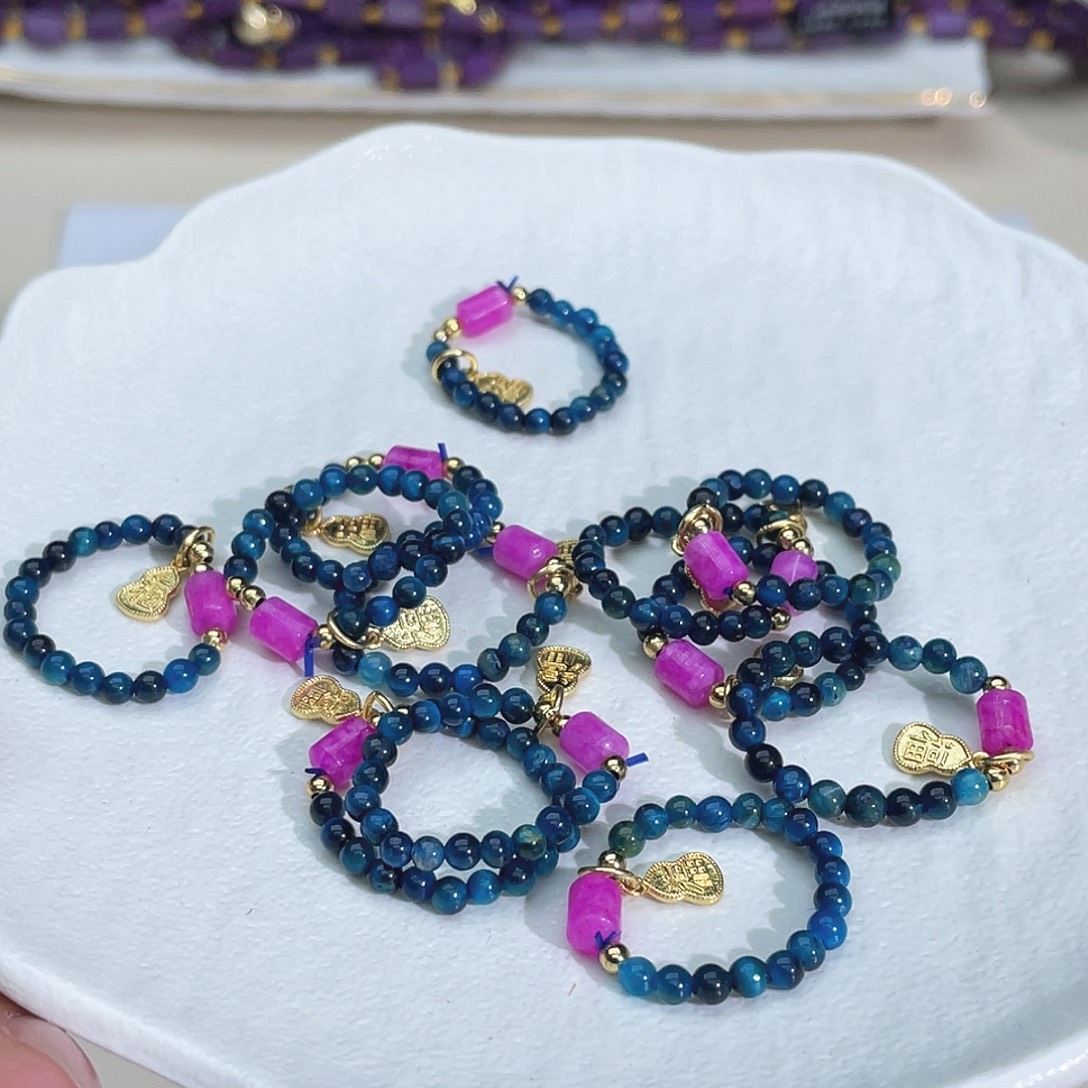 苏纪石（舒俱来）未镶嵌戒指蓝舒戒指