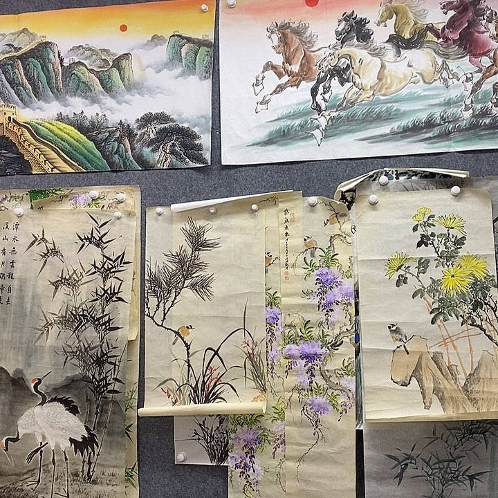 正***下竖款新中式装饰画