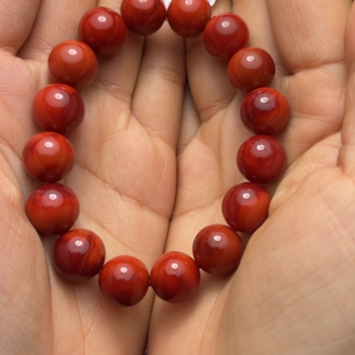 【闪购商品】南红玛瑙原矿手串12未镶嵌怎*