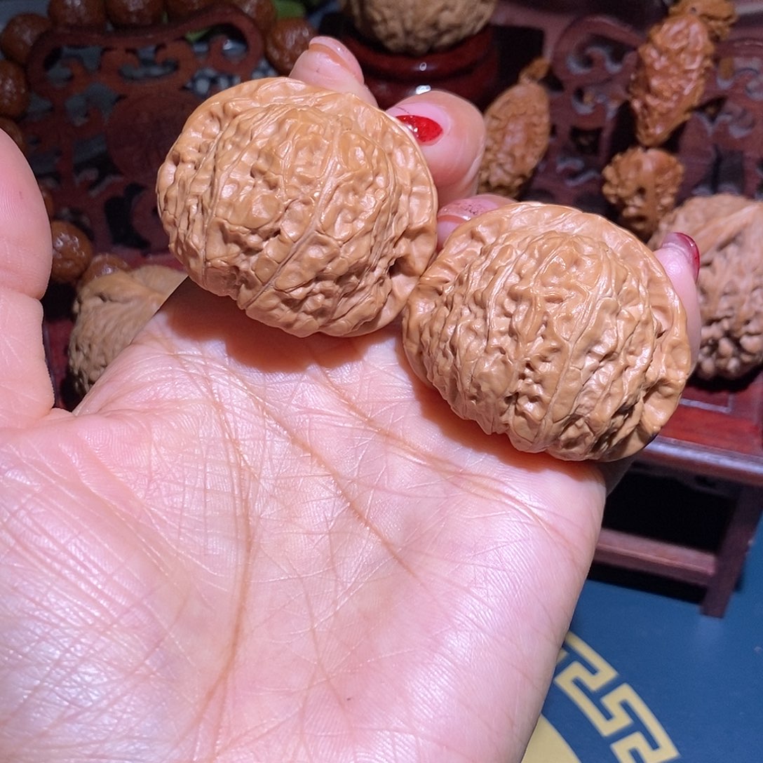 文玩核桃把件43南瓜墩