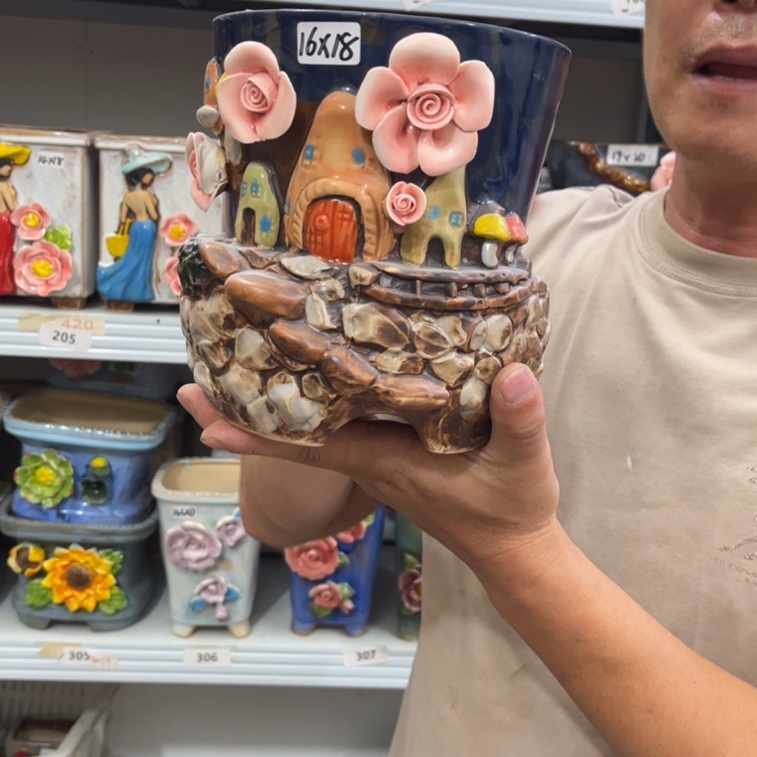 粗陶多肉花盆花盆微瑕